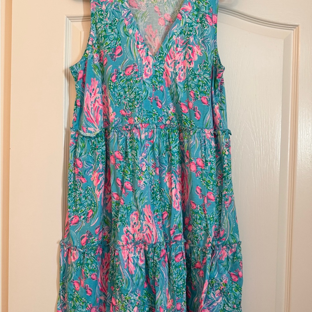 Lilly Pulitzer Vibrant Sleeveless Floral Dress